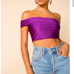 superdown. Revolve. kory one shoulder purple top. size L💜